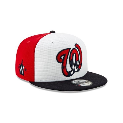Washington Nationals Gorra | New Era MLB Batting Practice 9fifty Snapback Cap Mexico - Rojos